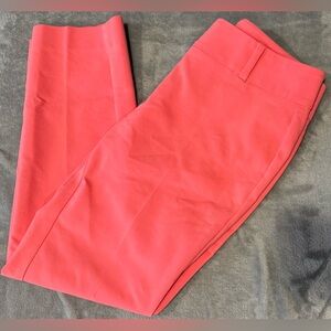 ~White House Black Market Coral Ankle Trousers